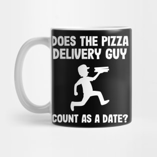 Funny Pizza Delivery Guy Anti Valentine´s Day Gift Mug